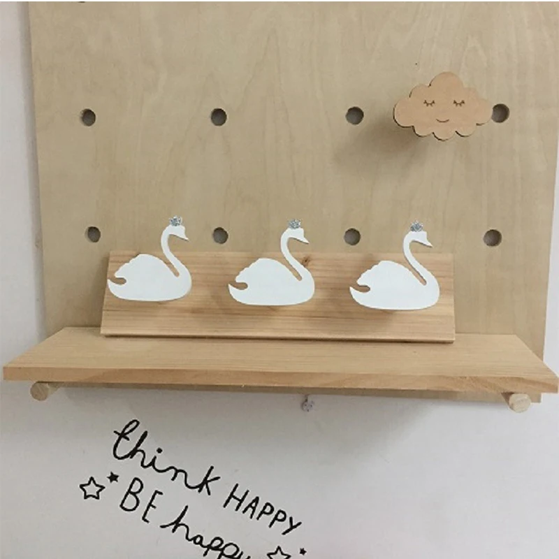 Декоративные деревянные крючки для детской комнаты из натурального дерева