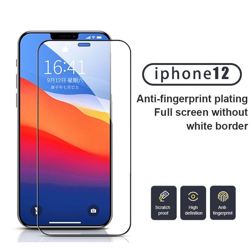 New 1PC Mobile Phone 9H Hardness Explosion-proof Full Cover Tempered Glass Screen Protector Film On IPhone 12 Mini 12/12Pro Max
New 1PC Mobile Phone 9H Hardness Explosion-proof Full Cover Tempered Glass Screen Protector Film On IPhone 12 Mini 12/12Pro Max