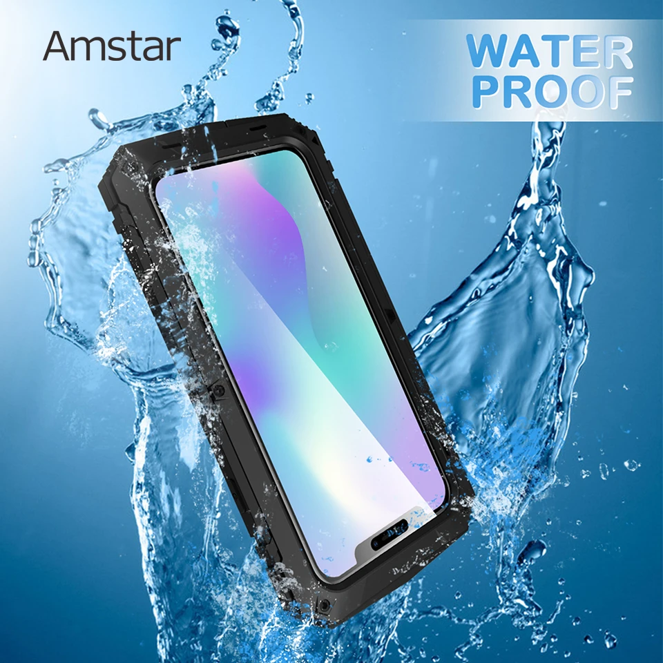 Amstar водонепроницаемый защитный чехол с откидной подставкой для iPhone 13 12 11 Pro Max XS
