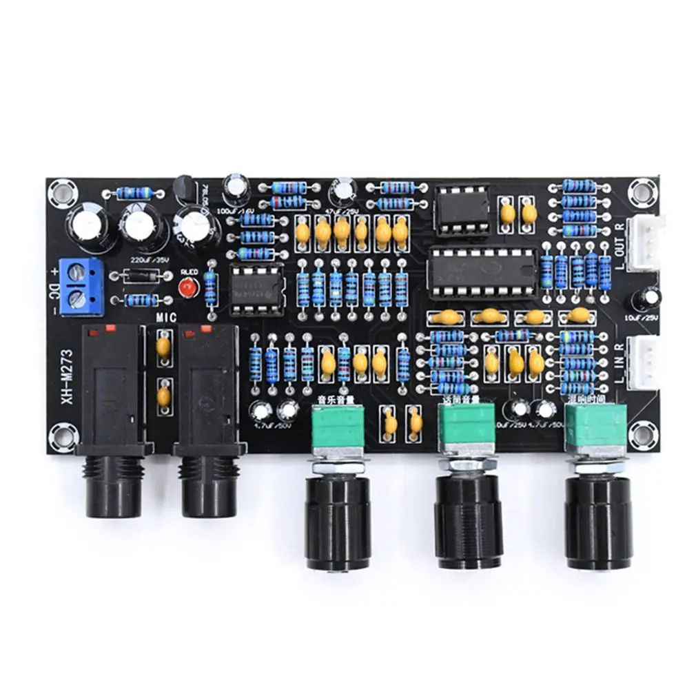 XH-M273 PT2399 Digital Microphone Amplifiers Board Reverberation Karaoke Reverb NE5532 Pre-amplifier Tone Board
XH-M273 PT2399 Digital Microphone Amplifiers Board Reverberation Karaoke Reverb NE5532 Pre-amplifier Tone Board