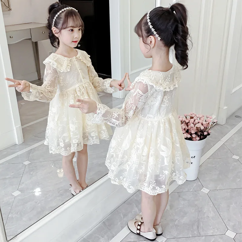 Фото 2019 г. Праздничное платье для девочек кружевная школьная форма детское корейское