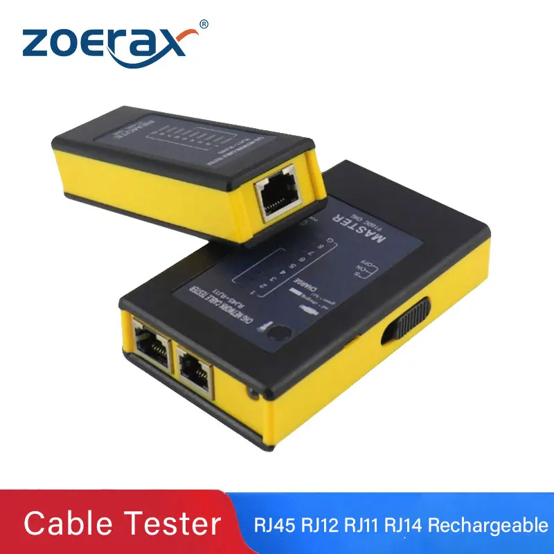 Zoerax Rechargeable Network Cable Tester RJ45 RJ11RJ12 Network LAN Ethernet RJ45 Cable Tester LAN Networking Tool network Repair
Zoerax Rechargeable Network Cable Tester RJ45 RJ11RJ12 Network LAN Ethernet RJ45 Cable Tester LAN Networking Tool network Repair