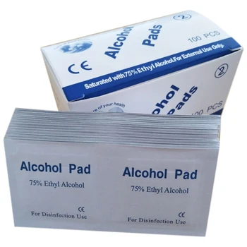 100Pcs/Lot 75% Alcohol Prep Swap Pad Wet Wipe For Antiseptic Skin Cleaning Care Jewelry Mobile Phone Clean
100Pcs/Lot 75% Alcohol Prep Swap Pad Wet Wipe For Antiseptic Skin Cleaning Care Jewelry Mobile Phone Clean