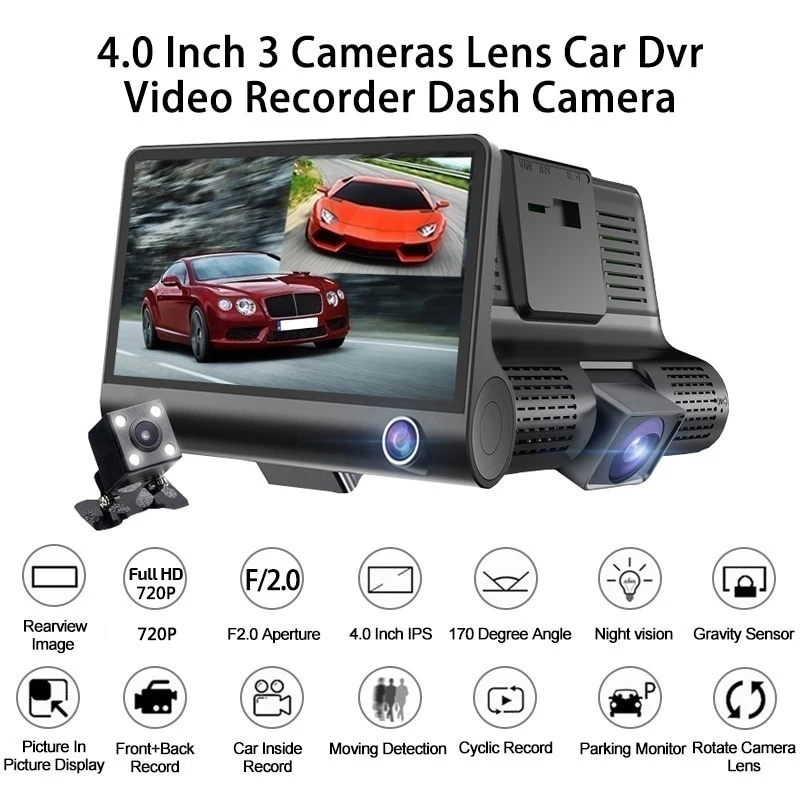 4 Inch Dash Cam Rear View Camera Motion Detection Car Dvr Universal Night Vision IPS Auto Camera
4 Inch Dash Cam Rear View Camera Motion Detection Car Dvr Universal Night Vision IPS Auto Camera