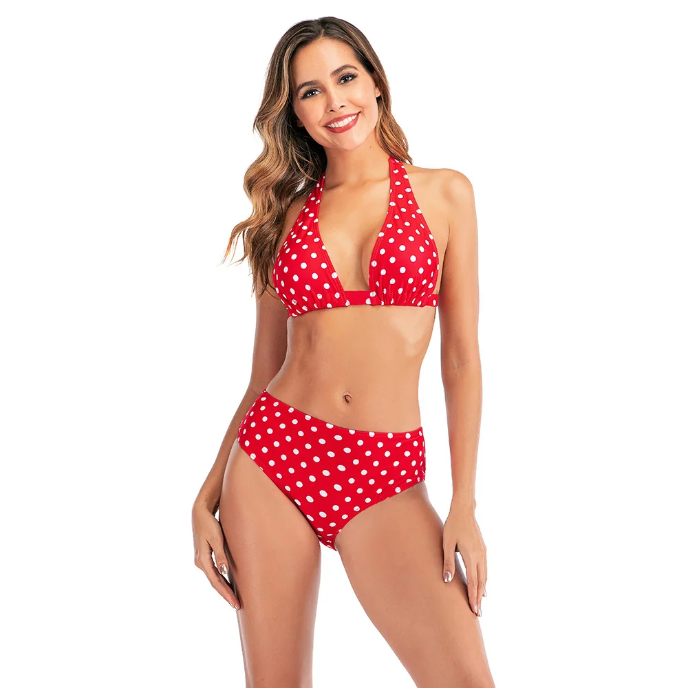 Swimwear Women 2020 Hot Print Bikini Set Halter Biquini High Waist Bathing Suit Two Piece Swimsuit Push Up Beachwear Bikinis
Swimwear Women 2020 Hot Print Bikini Set Halter Biquini High Waist Bathing Suit Two Piece Swimsuit Push Up Beachwear Bikinis