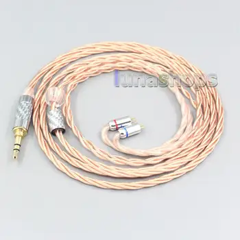 

LN007184 Silver Plated OCC Shielding Coaxial Earphone Cable For 0.78mm Flat Step JH Audio JH16 Pro JH11 Pro 5 6 7 BA Custom