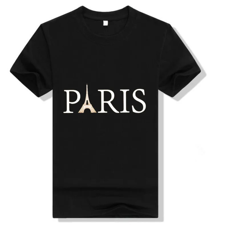 Casual Letter Paris Man t-shirt Summer 2019 Tees Cotton Couple Tops Men T Shirt Camiseta Hombre Gothic Black Tshirt Mens Clothes
Casual Letter Paris Man t-shirt Summer 2019 Tees Cotton Couple Tops Men T Shirt Camiseta Hombre Gothic Black Tshirt Mens Clothes