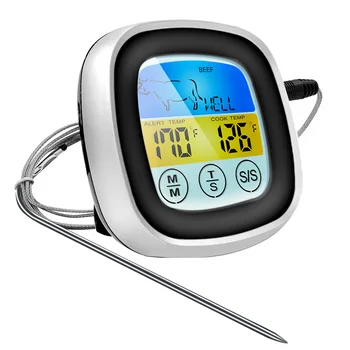 Digital BBQ Thermometer Kitchen Oven Food Cooking Grill Smoker Meat Thermometer with Probe and Timer Temperature Alarm
Digital BBQ Thermometer Kitchen Oven Food Cooking Grill Smoker Meat Thermometer with Probe and Timer Temperature Alarm