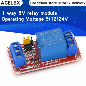 5V 12V One 1 Channel Relay Module Board Shield with optocoupler Support High and Low Level Trigger
5V 12V One 1 Channel Relay Module Board Shield with optocoupler Support High and Low Level Trigger