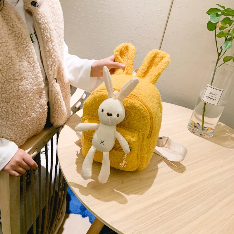 South Korea Style Children Plush Backpack Multi-Purpose Hand Rabbit Radish Plush Pendant 2-7 Years Old Baby Backpack
South Korea Style Children Plush Backpack Multi-Purpose Hand Rabbit Radish Plush Pendant 2-7 Years Old Baby Backpack