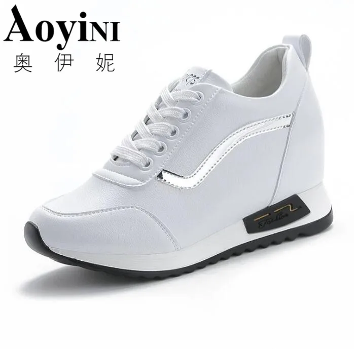 New 2019 Autumn Black White Hidden Wedge Heels Casual Shoes Spring Women's Elevator High-heels Boots Women Sneakers 6cm Heels
New 2019 Autumn Black White Hidden Wedge Heels Casual Shoes Spring Women's Elevator High-heels Boots Women Sneakers 6cm Heels