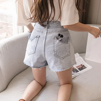Light Blue Back Mouse Cartoon Embroidered Jeans Shorts Women Ripped Short Jeans For Women Summer Denim Short Pants
Light Blue Back Mouse Cartoon Embroidered Jeans Shorts Women Ripped Short Jeans For Women Summer Denim Short Pants