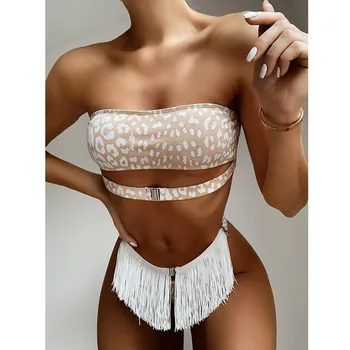 #Z45 Sexy Bikini Women Tassel Printed Bikini Push Up Padded Swimwear Women Bandeau Swimsuits Womens Beachwear Bathing Suit
#Z45 Sexy Bikini Women Tassel Printed Bikini Push Up Padded Swimwear Women Bandeau Swimsuits Womens Beachwear Bathing Suit