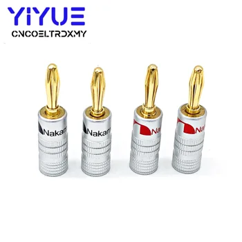 4pcs Nakamichi 4mm Banana Plug Connectors Adapter Wire Connector Copper Gold-plated Banana Connector For Audio 
4pcs Nakamichi 4mm Banana Plug Connectors Adapter Wire Connector Copper Gold-plated Banana Connector For Audio