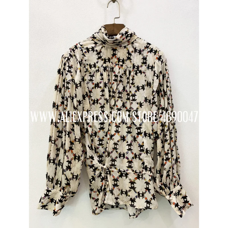 New 2020 High-quality women's Turtleneck Shirt Long Sleeve Shirt Silk-blend print Wild Spring Autumn Turtleneck shirt Ladies Top
New 2020 High-quality women's Turtleneck Shirt Long Sleeve Shirt Silk-blend print Wild Spring Autumn Turtleneck shirt Ladies Top