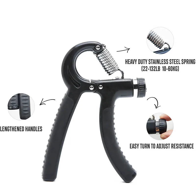 5 Pcs Hand Grips Strengthener Trainer Set Adjustable Gripper Fingers Exerciser Ball Stretch and Exercise Ring Finger Resistance
5 Pcs Hand Grips Strengthener Trainer Set Adjustable Gripper Fingers Exerciser Ball Stretch and Exercise Ring Finger Resistance