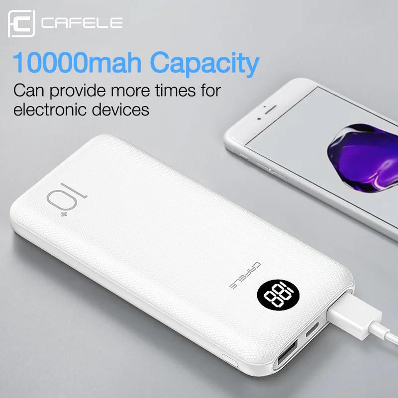 Cafele Mini 10000Mah Power Bank Ultra Slim Type C Poverbank External Battery Bateria Externa
Cafele Mini 10000Mah Power Bank Ultra Slim Type C Poverbank External Battery Bateria Externa