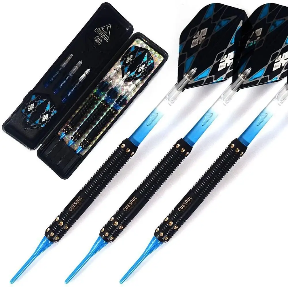CUESOUL Soft Tip Darts Set Plastic Tip with Dart Case.16g Soft Tip Darts 18g Tungsten soft Tip Darts
CUESOUL Soft Tip Darts Set Plastic Tip with Dart Case.16g Soft Tip Darts 18g Tungsten soft Tip Darts