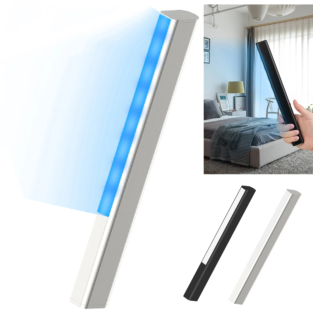 UV Sterilizing Light Hand-Held Rechargeable Ultraviolet Disinfection Wand UV Sterilizing Light With Charge Cable For Makeup Tool
UV Sterilizing Light Hand-Held Rechargeable Ultraviolet Disinfection Wand UV Sterilizing Light With Charge Cable For Makeup Tool