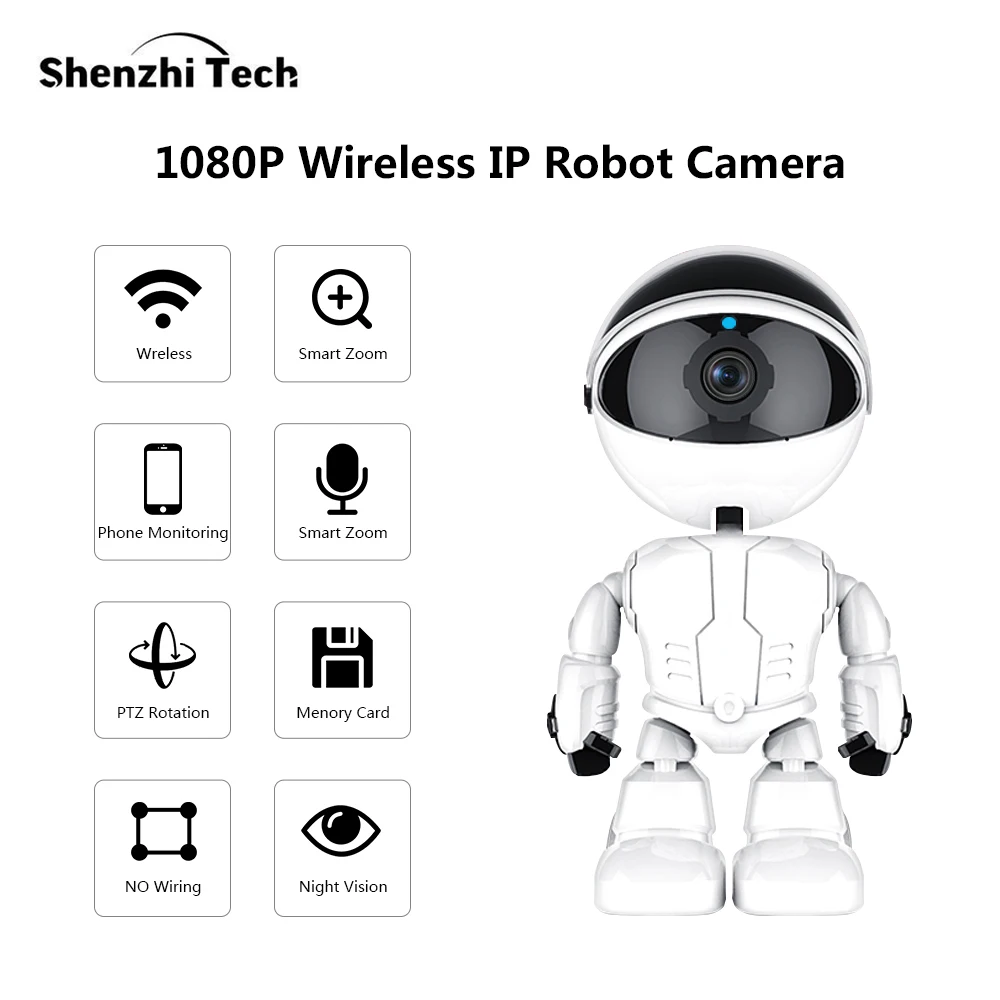 IP Camera 1080P HD Robot Cloud Intelligent Two Way Audio Home Security Camera Wireless CCTV WiFi Camera Surveillance Camera
IP Camera 1080P HD Robot Cloud Intelligent Two Way Audio Home Security Camera Wireless CCTV WiFi Camera Surveillance Camera