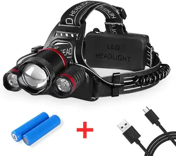 2020Newest!Intelligent Light Sense Headlamp, 5000 LM Rechargeable LED Head Flashlight 5 Modes Zoomable Headlight Waterproof
2020Newest!Intelligent Light Sense Headlamp, 5000 LM Rechargeable LED Head Flashlight 5 Modes Zoomable Headlight Waterproof