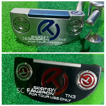 

Freeshiping FedEx. black and blue Scotty FOR TOUR USE ONLY Cameron TN3 red and blue circle T Golf Putter golf clubs