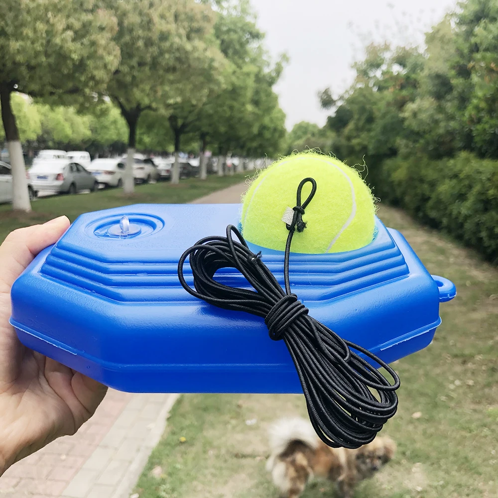 tennis trainer partner sparring device heavy duty tennis training aids tool with elastic rope ball practice self-duty rebound
tennis trainer partner sparring device heavy duty tennis training aids tool with elastic rope ball practice self-duty rebound