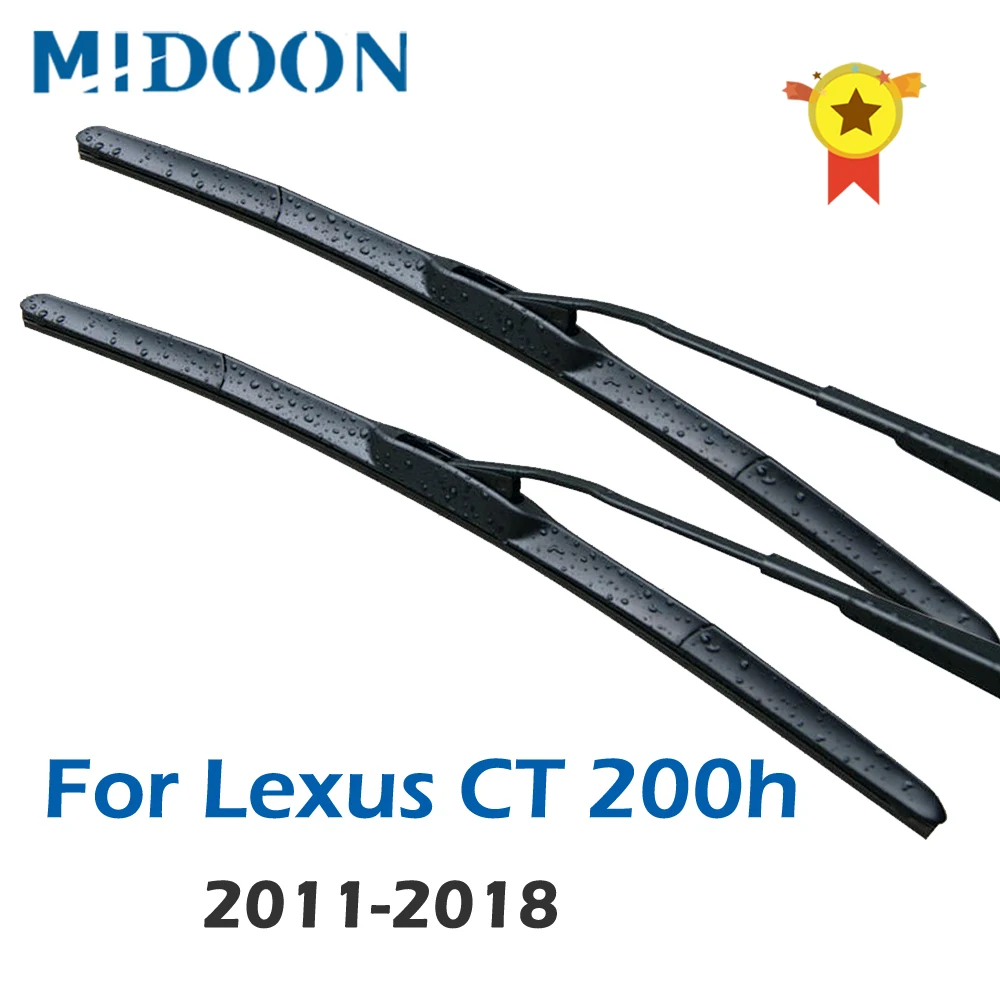 MIDOON Hybrid Wiper Blades for Lexus CT200h Fit Hook Arms 2011 2012 2013 2014 2015 2016 2017 | Автомобили и мотоциклы