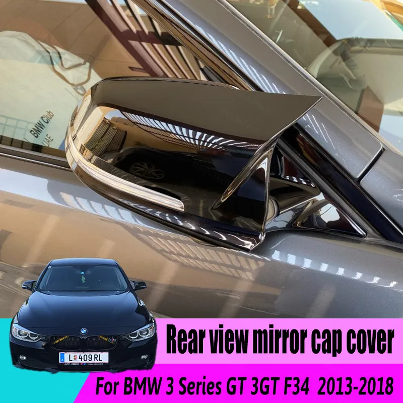 

Gloss Black Replacement Side Wing Rear View Caps for BMW 3 Series GT 3GT F34 2013-2018 Rearview Mirror Cover M4 Style