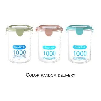 3 PCS 1000ML Practical Household Plastic Storage Jars Food Storage Bottle Safe Non-Toxic Leakproof Sealed Kitchen Storage Box
3 PCS 1000ML Practical Household Plastic Storage Jars Food Storage Bottle Safe Non-Toxic Leakproof Sealed Kitchen Storage Box