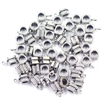 1000Pcs Silver Tone Groove Square Bail Spacer European Beads Fit Charms Necklaces Bracelets Jewelry DIY Findings 7X7mm
1000Pcs Silver Tone Groove Square Bail Spacer European Beads Fit Charms Necklaces Bracelets Jewelry DIY Findings 7X7mm