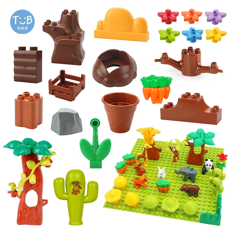farm Plant Model Blocks Tree Stone Flower pot Stump Grass Accessories Compatible with Duplo big Building Blocks Children DIY Toy
farm Plant Model Blocks Tree Stone Flower pot Stump Grass Accessories Compatible with Duplo big Building Blocks Children DIY Toy