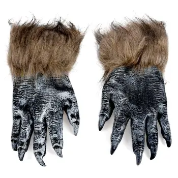 Fashion1 Pair Wolf Gloves Halloween Mask animal mask set werewolf Masquerade Wolf (Size: L, Color: Black) 
Fashion1 Pair Wolf Gloves Halloween Mask animal mask set werewolf Masquerade Wolf (Size: L, Color: Black)