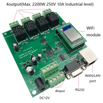 Kincony 4CH WiFi Smart Home Automation Module Controller Domotica Hogar Casa Inteligente Remote Control Switch System 250V10A
Kincony 4CH WiFi Smart Home Automation Module Controller Domotica Hogar Casa Inteligente Remote Control Switch System 250V10A