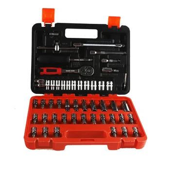 53pcs Socket Ratchet 1/4" Car Repair Tool Case Precision Sleeve Universal Joint Hardware Kit Auto Repairing Hand Wrench Tool Set 
53pcs Socket Ratchet 1/4" Car Repair Tool Case Precision Sleeve Universal Joint Hardware Kit Auto Repairing Hand Wrench Tool Set