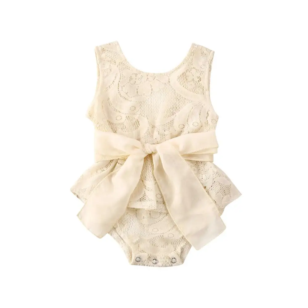 Summer Newborn Baby Girl Clothes Sleeveless Solid Color Lace Flower Ruffle Bow-knot Romper One-piece Outfit Sunsuit Clothes Set
Summer Newborn Baby Girl Clothes Sleeveless Solid Color Lace Flower Ruffle Bow-knot Romper One-piece Outfit Sunsuit Clothes Set