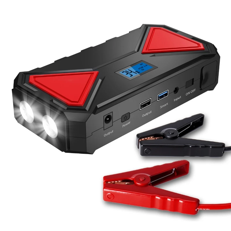12000mAh Car Jump Starter 600A Portable 12V External Car Battery Vehicle Emergency Battery Booster Multi-function Power Bank
12000mAh Car Jump Starter 600A Portable 12V External Car Battery Vehicle Emergency Battery Booster Multi-function Power Bank