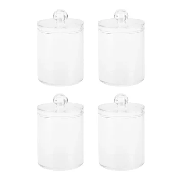 4 Pcs Storage Bottle Transparent Simple Cosmetic Organizer Swab Box Plastic Jar for Dressing Room
4 Pcs Storage Bottle Transparent Simple Cosmetic Organizer Swab Box Plastic Jar for Dressing Room