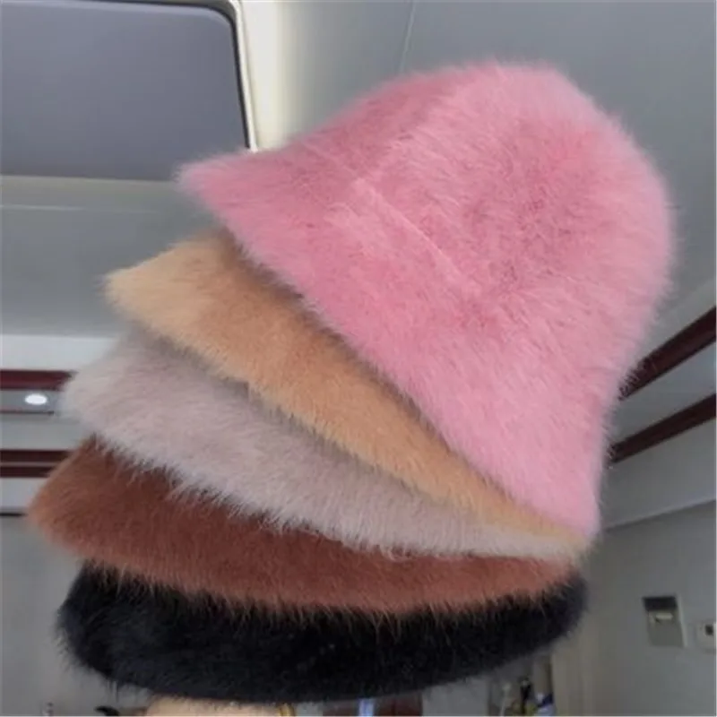 New Fashion Artificial Rabbit Fur Bucket Hat Women Autumn Winter Warm Thickened Fisherman Hat Panama Plush Basin Hat Lady Cap
New Fashion Artificial Rabbit Fur Bucket Hat Women Autumn Winter Warm Thickened Fisherman Hat Panama Plush Basin Hat Lady Cap