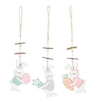 5Pcs Easter Rabbit Wooden Pendant Bunny Hanging Crafts Easter Decoration Home DIY Easter Party Decor
5Pcs Easter Rabbit Wooden Pendant Bunny Hanging Crafts Easter Decoration Home DIY Easter Party Decor