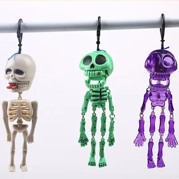 Halloween Horror Glow-in-the-dark Skeleton Spoof Toy Plastic Scary fluorescent Small Skeleton Key Chain Pull Ghost
Halloween Horror Glow-in-the-dark Skeleton Spoof Toy Plastic Scary fluorescent Small Skeleton Key Chain Pull Ghost