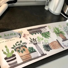 גן צמח בונסאי פרח פרפר קיר מדבקות בית תפאורה סלון מטבח pvc קיר מדבקות diy ציור קיר אמנות קישוט(China)