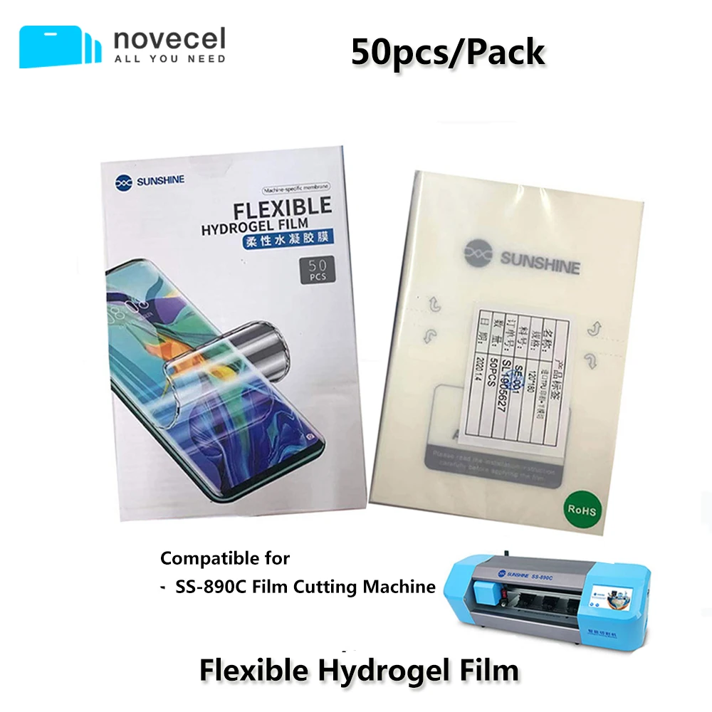 50pcs/lot Sunshine Flexible Hydrogel Film SS-057 for SS-890C Intelligent Film Cutting Machine Phone Screen Front Protect Film
50pcs/lot Sunshine Flexible Hydrogel Film SS-057 for SS-890C Intelligent Film Cutting Machine Phone Screen Front Protect Film