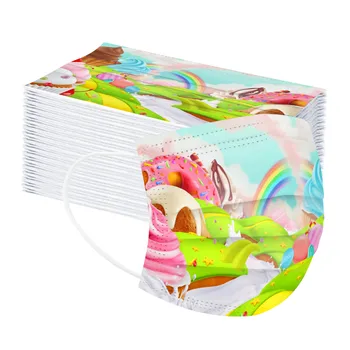 50pcs Children Cute Donuts Printing Masks Kids Disposable Rainbow Mask Masque Breathable Spunlace Cloth Embossed Mask Mascarilla
50pcs Children Cute Donuts Printing Masks Kids Disposable Rainbow Mask Masque Breathable Spunlace Cloth Embossed Mask Mascarilla