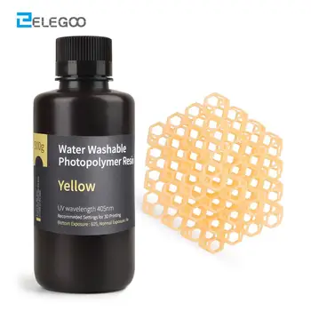 ELEGOO Water Washable 3D Printer Resin LCD UV-Curing Resin 405nm Standard Photopolymer Resin for LCD 3D Printing 500ml Yellow
ELEGOO Water Washable 3D Printer Resin LCD UV-Curing Resin 405nm Standard Photopolymer Resin for LCD 3D Printing 500ml Yellow
