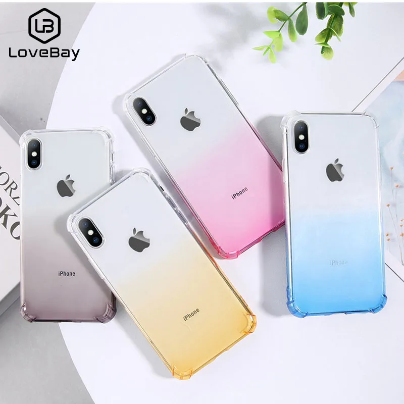Lovebay Gradient Color Phone Case For iPhone 6 6S 7 8 Plus X XR XS Max Soft TPU Transparent Capa For iPhone XS Back Cover Cases
Lovebay Gradient Color Phone Case For iPhone 6 6S 7 8 Plus X XR XS Max Soft TPU Transparent Capa For iPhone XS Back Cover Cases