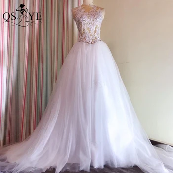 QSYYE Broken Size Clearance Specials US4 Tulle White Puffy Wedding Dresses Lace Bridal Gown Appliques Nude Bride Dress Marriage
QSYYE Broken Size Clearance Specials US4 Tulle White Puffy Wedding Dresses Lace Bridal Gown Appliques Nude Bride Dress Marriage