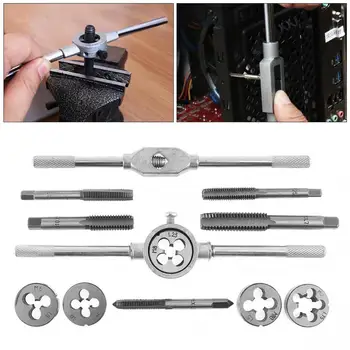 12pcs/lot Multifunction NC Screw Tap & Die External Thread Cutting Tapping Hand Tool Kit with M6 / M7 / M8 / M10 / M12 Taps
12pcs/lot Multifunction NC Screw Tap & Die External Thread Cutting Tapping Hand Tool Kit with M6 / M7 / M8 / M10 / M12 Taps