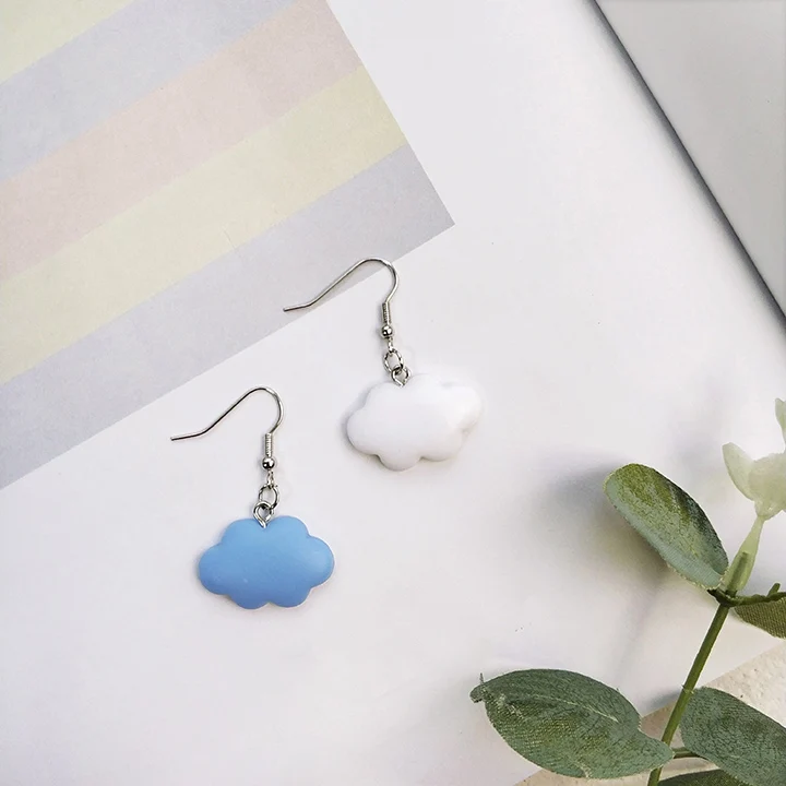 Korea Fashion Simple Sweet Summer Cloud Drop Earrings Design Cute Sky Cloud Acrylic Dangle Earrings Jewelry Gift For Woman
Korea Fashion Simple Sweet Summer Cloud Drop Earrings Design Cute Sky Cloud Acrylic Dangle Earrings Jewelry Gift For Woman