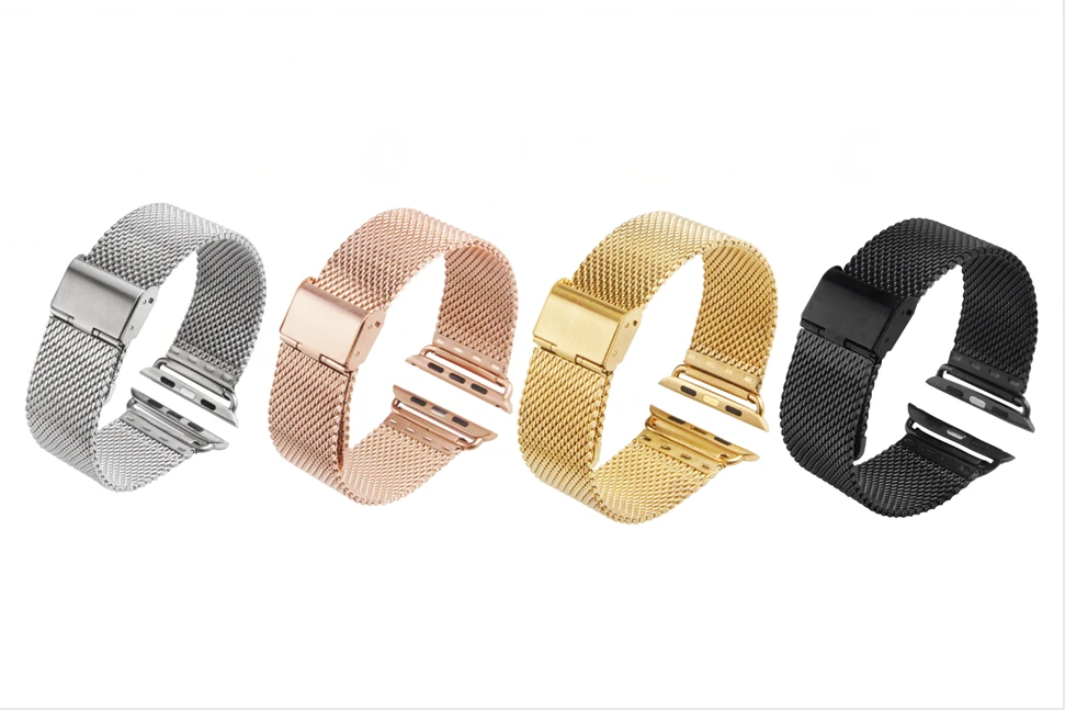 Ремешок для Apple Watch Series 7 6/5/4 металлический браслет из нержавеющей стали iWatch SE 38 40 42